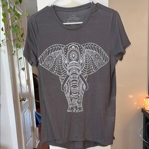 L.O.L. Vintage Charcoal Elephant Graphic Tee